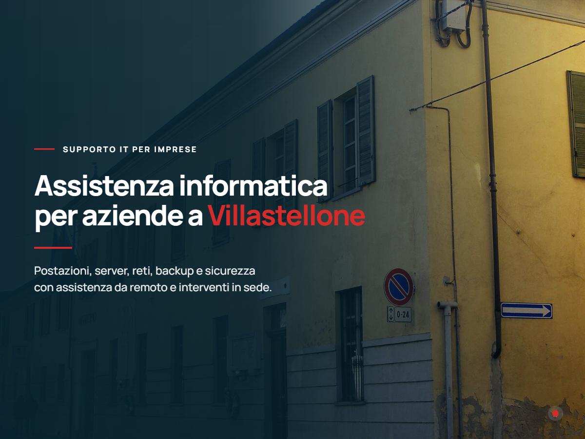 Assistenza informatica per aziende a Villastellone Presentazione dell'assistenza informatica per aziende di Villastellone