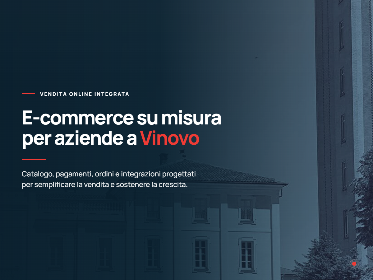 Realizzazione e-commerce per aziende a Vinovo Presentazione di realizzazione e-commerce per aziende di Vinovo
