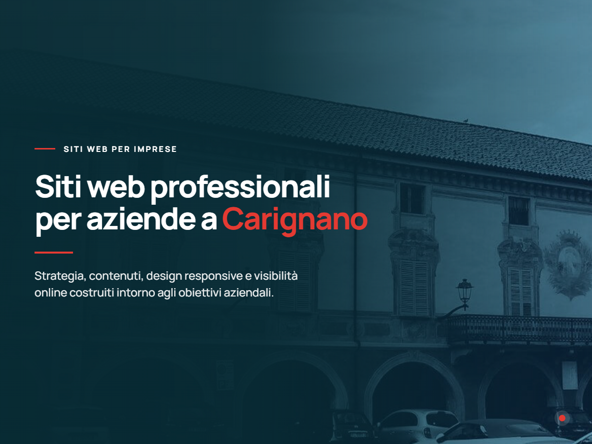 Realizzazione siti web per aziende a Carignano Presentazione di realizzazione siti web per aziende di Carignano