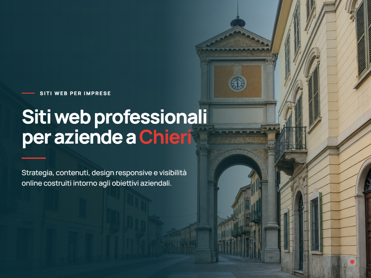 Realizzazione siti web per aziende a Chieri Presentazione di realizzazione siti web per aziende di Chieri