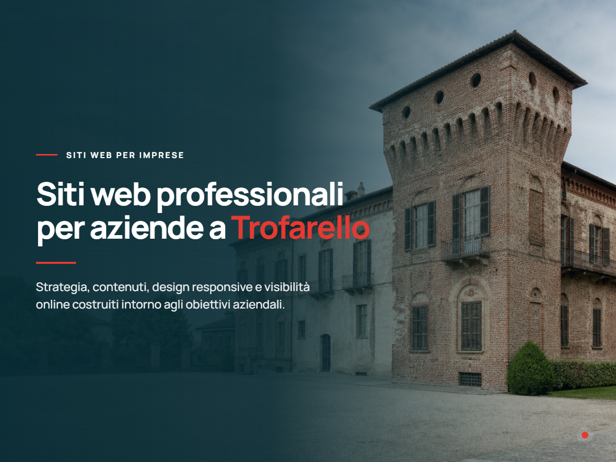 Realizzazione siti web per aziende a Trofarello Presentazione di realizzazione siti web per aziende di Trofarello