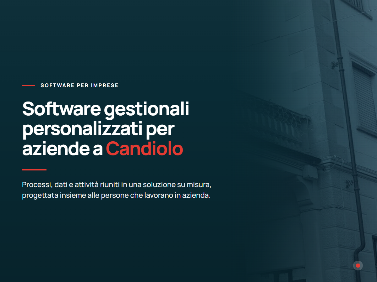 Software gestionali personalizzati per aziende a Candiolo Presentazione di software gestionali personalizzati per aziende di Candiolo