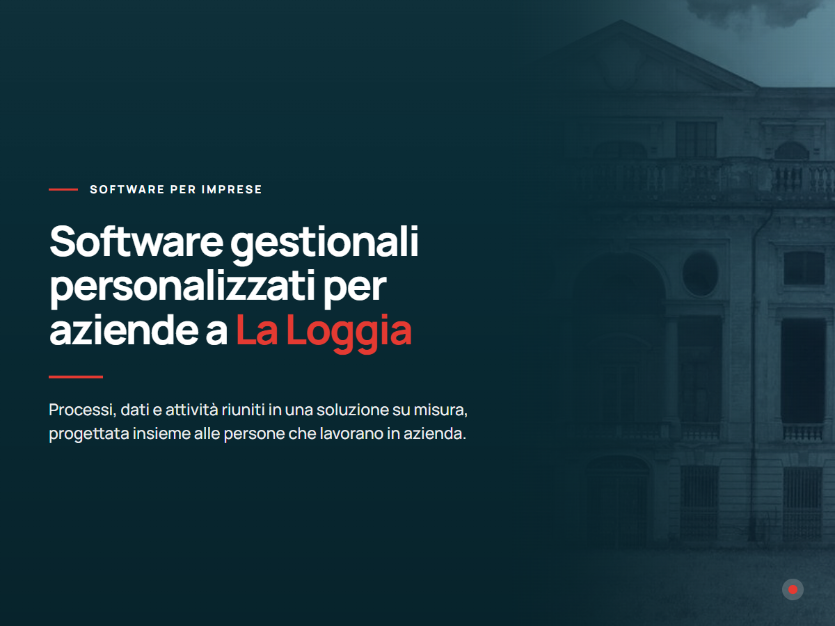 Software gestionali personalizzati per aziende a La Loggia Presentazione di software gestionali personalizzati per aziende di La Loggia