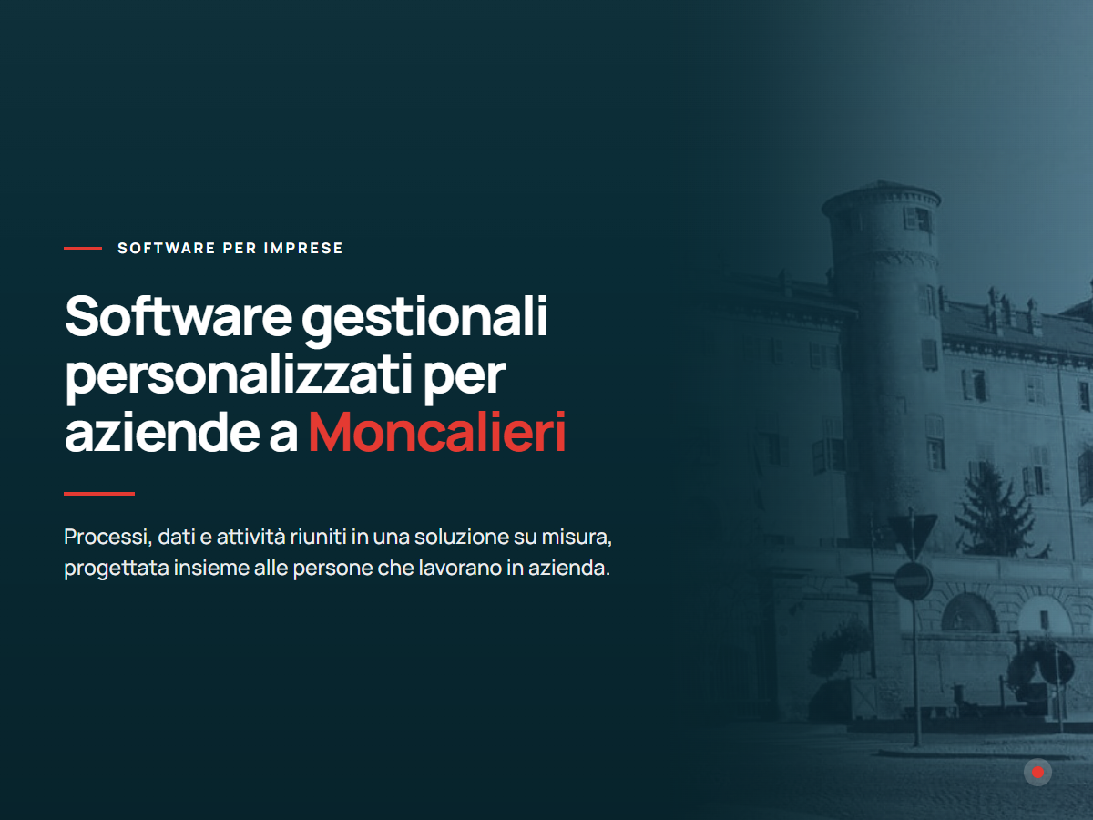 Software gestionali personalizzati per aziende a Moncalieri Presentazione di software gestionali personalizzati per aziende di Moncalieri