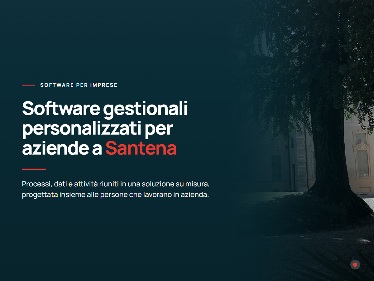 Software gestionali personalizzati per aziende a Santena Presentazione di software gestionali personalizzati per aziende di Santena