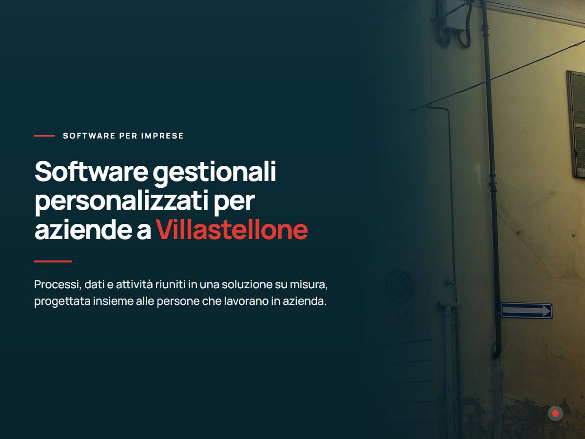 Software gestionali personalizzati per aziende a Villastellone Presentazione di software gestionali personalizzati per aziende di Villastellone